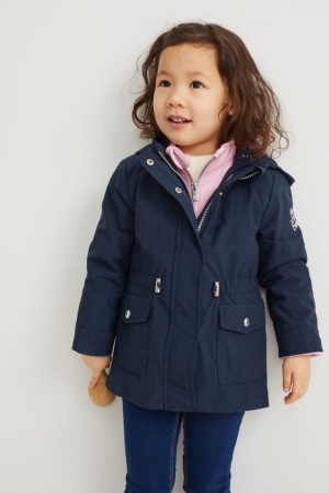 C&A 3-in-1 With Hood Jassen Meisjes Donkerblauw | 5912UWRCP