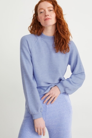 C&A Basic Sweatshirts Dames Lichtblauw | 7206RLZYV