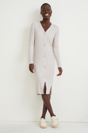 C&A Basic With Lenzing™ Ecovero™ Cardigan Dames Lichtbeige | 2649PBGHQ