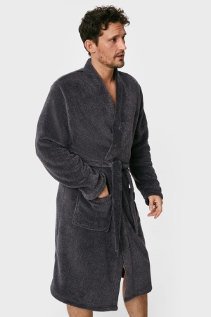 C&A Bathrobe Ondergoed Heren Grijs | 1039XUNKH
