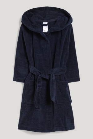 C&A Bathrobe With Hood Zwemkleding Jongens Donkerblauw | 1245LFOJZ