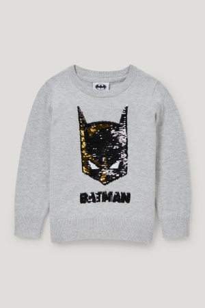 C&A Batman Shiny Jumpers Meisjes Lichtgrijs | 5681VNJFP