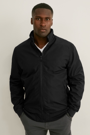 C&A Bomber Jassen Heren Zwart | 4059URNHV