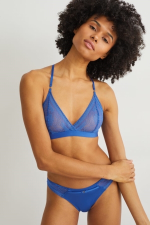 C&A Bralette Ondergoed Dames Blauw | 9702IFHYQ