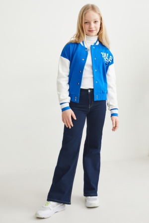 C&A Brede Leg Jeans Meisjes Blauw | 7985VYPNJ