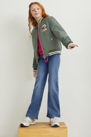 C&A Brede Leg Jeans Meisjes Blauw Lichtblauw | 2387OMPDJ