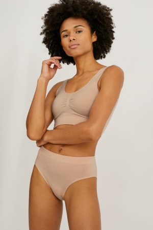 C&A Briefs One Size Fits More Ondergoed Dames Beige | 9674TGFPA