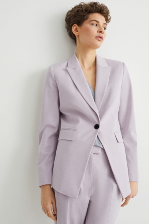 C&A Business Blazer- Regular Fit 4 Way Stretch Blazer Dames Lichtpaars | 3947OCUTN