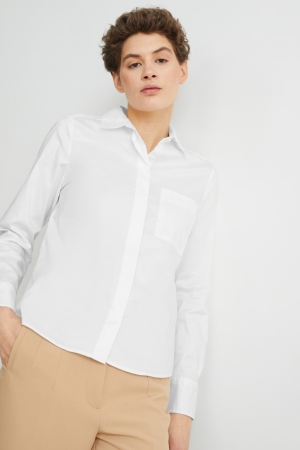 C&A Business Blouse Dames Wit | 3780EQLMR