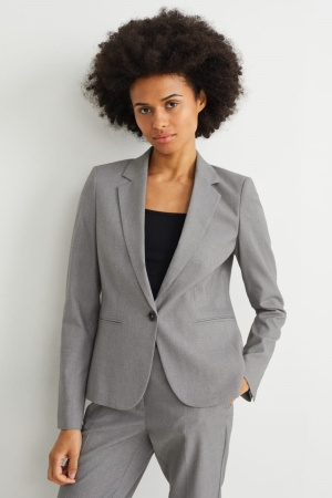 C&A Business Regular Fit Blazer Dames Grijs | 8035EASWP