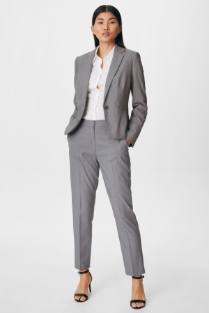 C&A Business Tailored Fit Recycled Broek Dames Grijs | 1943ORXHE