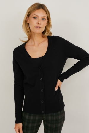 C&A Cardigan Dames Zwart | 6723PRAYS