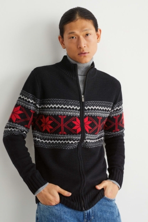 C&A Cardigan Heren Zwart | 3542ETISR