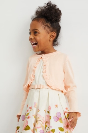 C&A Cardigan Meisjes Abrikoos | 3401JECGW