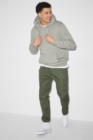 C&A Cargo Slim Fit Broek Heren Groen | 9560MZBXA