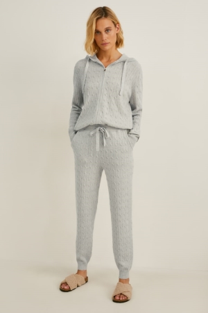 C&A Cashmere Broek Dames Wit | 0281ZSKUW