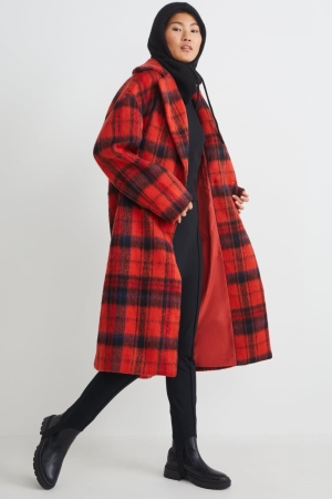 C&A Check Jassen Dames Rood | 8279MCDKH