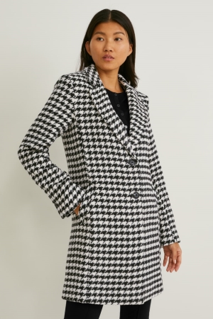 C&A Check Jassen Dames Zwart Wit | 8951PRIHZ