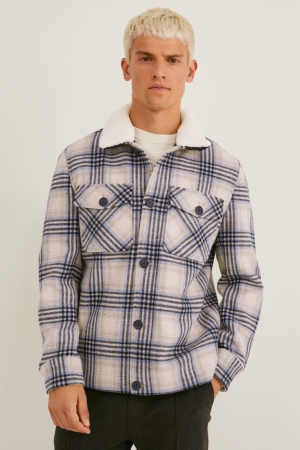 C&A Check Jassen Heren Beige | 2076ZANCY