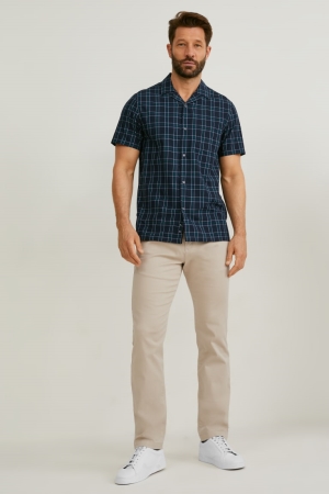 C&A Chinos Slim Fit Lycra® Broek Heren Grijs Bruin | 4023OQHTM