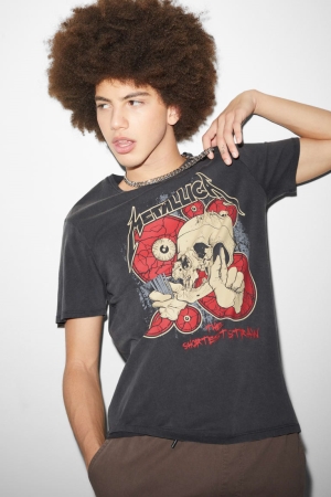 C&A ClockhouseMetallica T-shirts Heren Zwart | 2065DQTCN