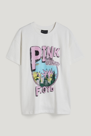 C&A ClockhousePink Floyd T-shirts Dames Wit | 3496EVXZB