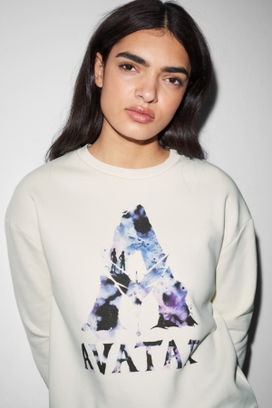 C&A Clockhouse Avatar Sweatshirts Dames Wit | 2870BFPGN