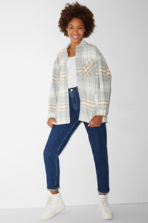 C&A Clockhouse Balloon High Taille Jeans Dames Blauw | 3102VIFLQ