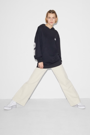 C&A Clockhouse Hoodie Dames Donkerblauw | 1463FQVBA