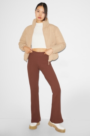 C&A Clockhouse Joggers Broek Dames Bruin | 0324LWVIM