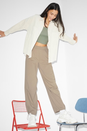 C&A Clockhouse Joggers Broek Dames Lichtbeige | 3564CUXAJ