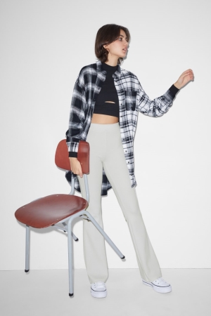 C&A Clockhouse Joggers Broek Dames Wit | 5147VQMPZ