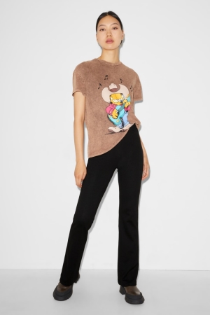 C&A Clockhouse Joggers Broek Dames Zwart | 9506BSHVT