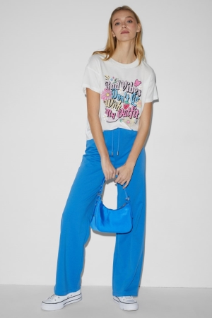 C&A Clockhouse Joggers With Recycled Polyester Broek Dames Blauw | 8567PUZBN