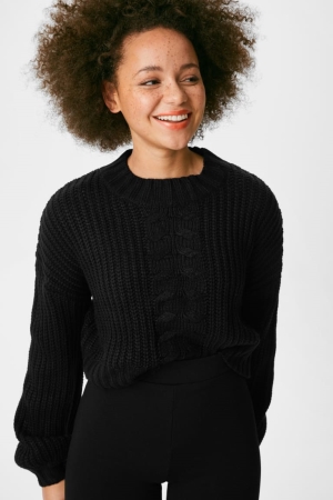 C&A Clockhouse Jumpers Dames Zwart | 2865SOTIB