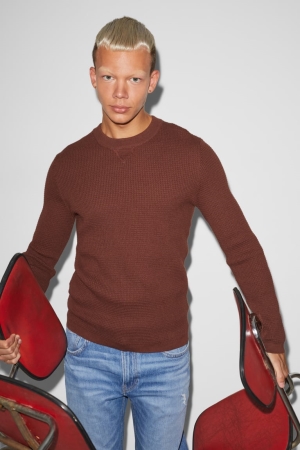 C&A Clockhouse Jumpers Heren Bruin | 5291FIMTZ