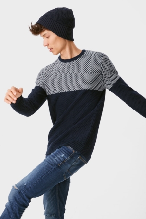 C&A Clockhouse Jumpers Heren Donkerblauw | 0839BFSGD