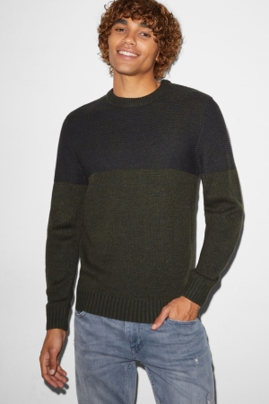 C&A Clockhouse Jumpers Heren Donkergroen | 7016JDWPH