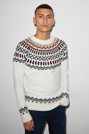 C&A Clockhouse Jumpers Heren Wit | 7265TNUFK