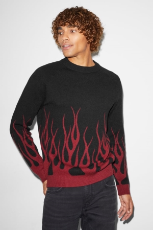 C&A Clockhouse Jumpers Heren Zwart | 0378OLRNT
