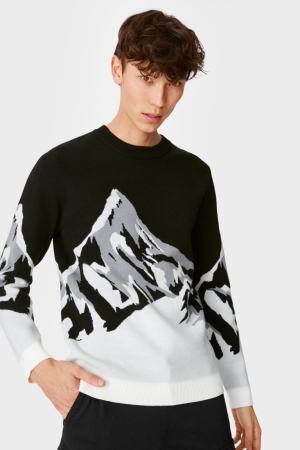 C&A Clockhouse Jumpers Heren Zwart | 4659JPDVL