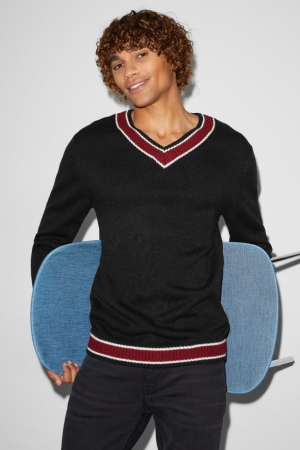 C&A Clockhouse Jumpers Heren Zwart | 6981FSWVJ