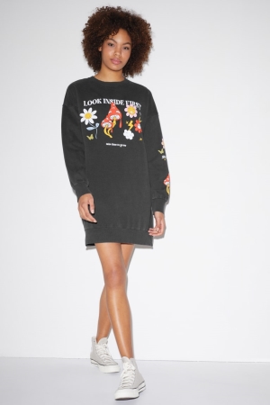 C&A Clockhouse Jurken Dames Zwart | 6274SUZMF