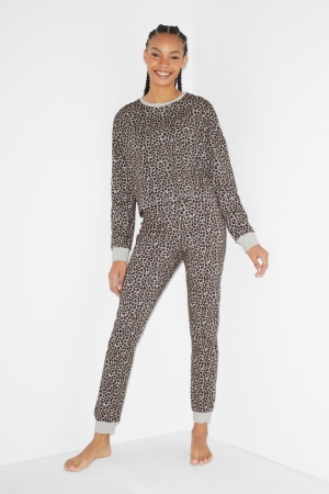 C&A Clockhouse Pyjama Patterned Topjes Dames Bruin Beige | 7589ILVFS