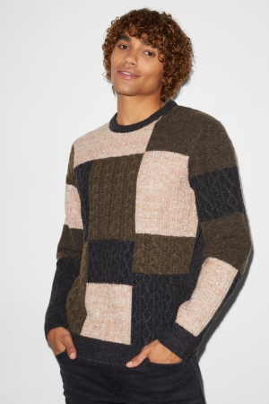 C&A Clockhouse Recycled Jumpers Heren Beige Bruin | 8194PTMBF