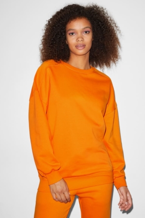 C&A Clockhouse Recycled Sweatshirts Dames Oranje | 0826MUBDW