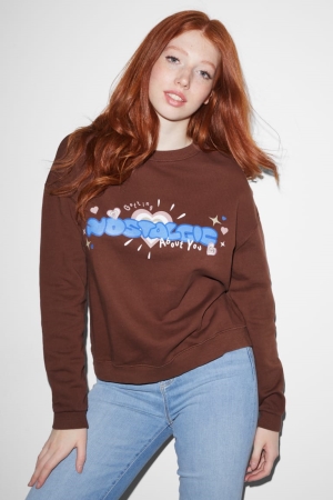 C&A Clockhouse Recycled Sweatshirts Dames Bruin | 2579ZQMUP