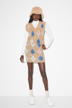 C&A Clockhouse Rokken Dames Beige | 0297QPGWS