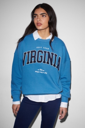 C&A Clockhouse Sweatshirts Dames Blauw | 2970QDWVX