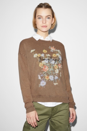 C&A Clockhouse Sweatshirts Dames Bruin | 1279EVYTL